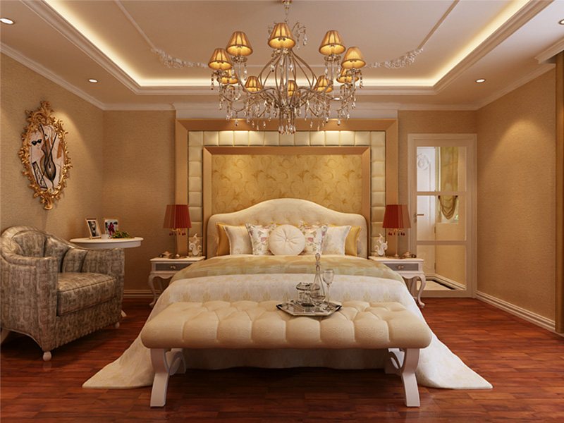 欧式 跃层 白领 卧室图片来自石家庄业之峰装饰在名门华都260平跃层欧式风格装修的分享