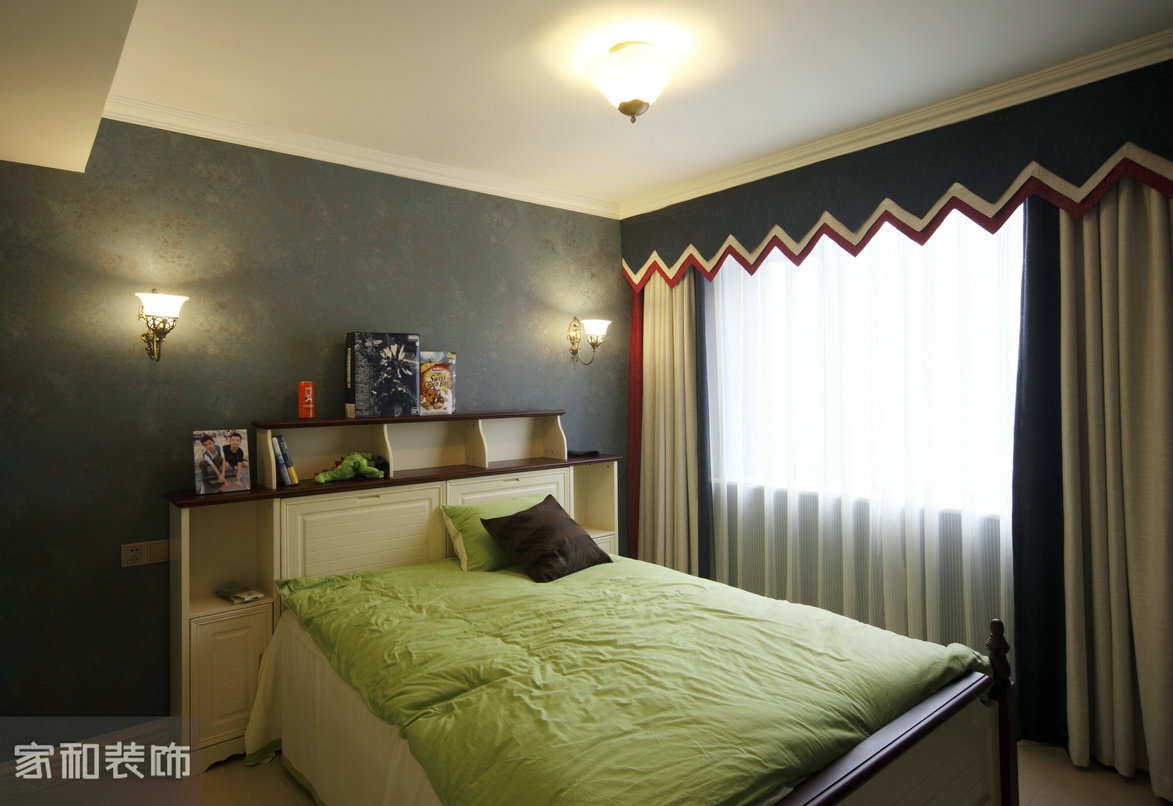 卧室图片来自成都家和装饰在斑竹欣苑400㎡混搭美式别墅半包的分享