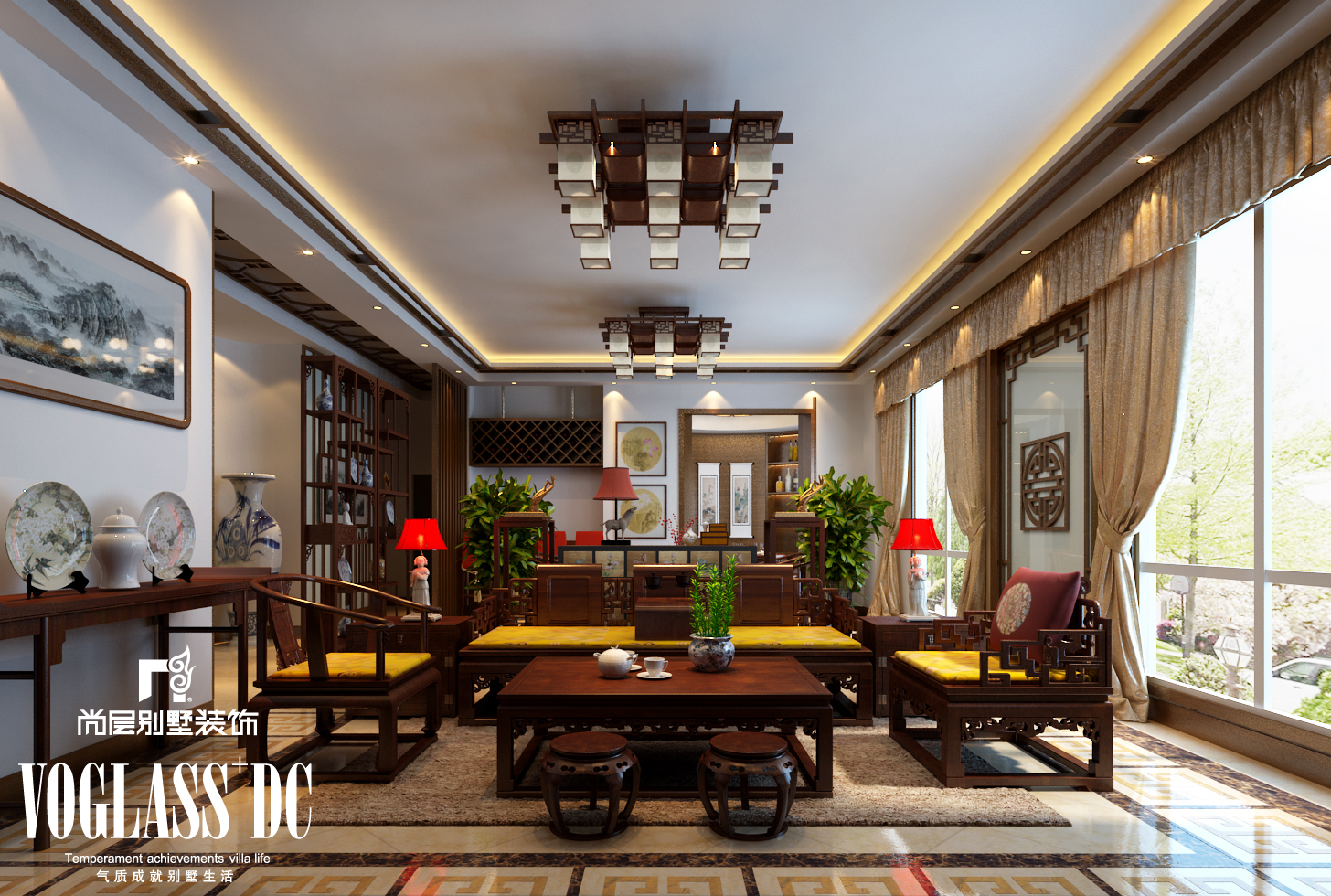 别墅 二居 三居 白领 80后 客厅图片来自天津尚层装修韩政在中式风格的分享