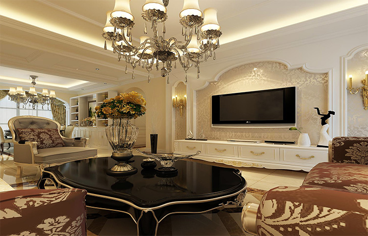 简约 欧式 三居 白领 收纳 80后 小资 客厅图片来自实创装饰百灵在欧式家居品质生活145平米的分享