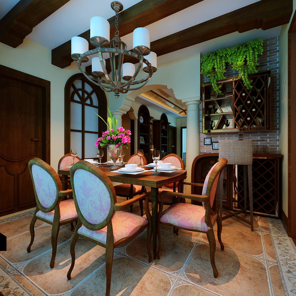 美式 三居 白领 收纳 旧房改造 餐厅图片来自富有世纪装饰河南公司在美式风格的分享