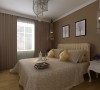 卧室：通过材质与色彩的完美搭配，释放出温馨的生活新风向与新视觉。