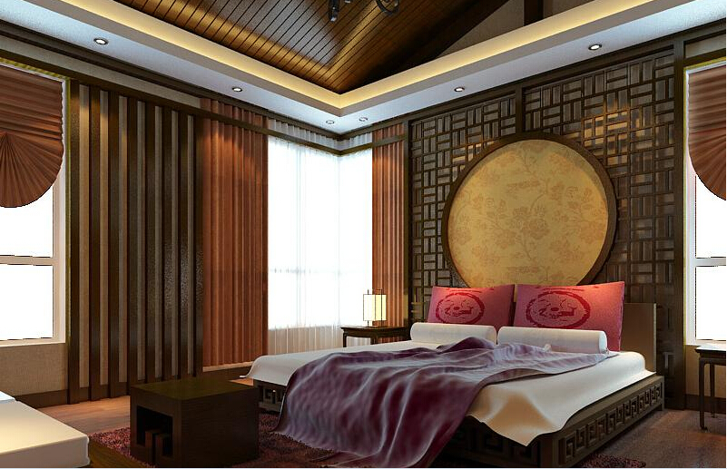 卧室图片来自tjsczs88在首创装饰-云锦世家中式风格的分享