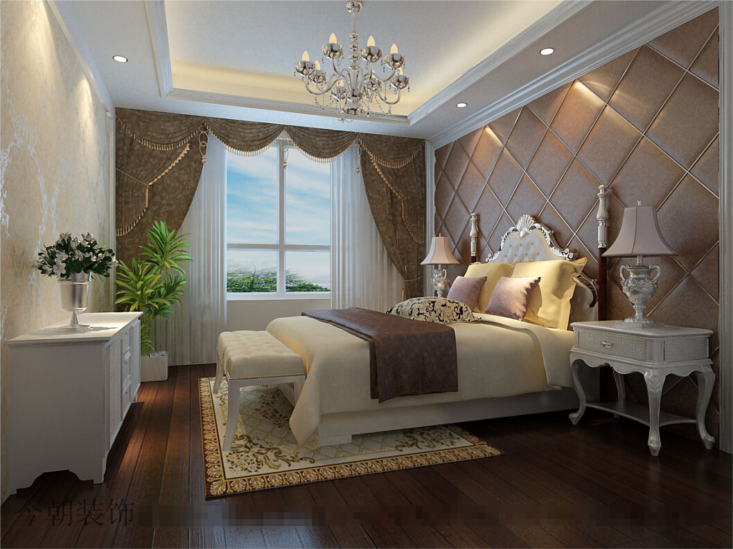 卧室图片来自今朝装饰小徐在华苑家园 164平新古典风格的分享