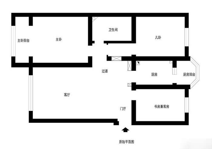 户型图图片来自tjsczs88在首创装饰-中信公园城简约风格的分享