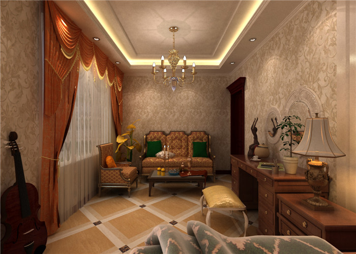 欧式 奢华 二居 总统套房 旧房改造 小资 卧室图片来自宽鼎装饰在奢华经典欧式套房的分享