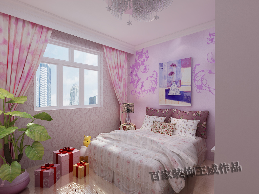 简约 二居 卧室图片来自百家装饰小王在亿海阳光97平的分享