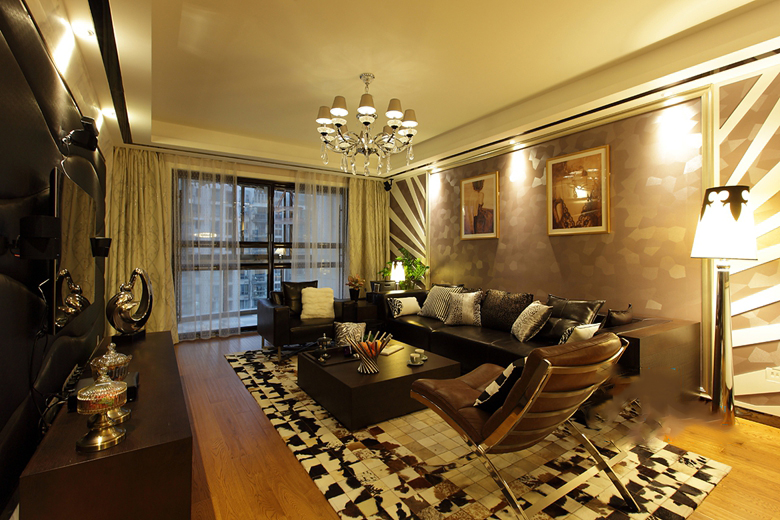 客厅图片来自慕尚族在广电91平现代风格案例赏析的分享