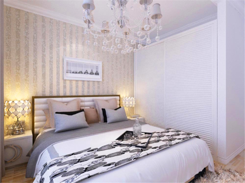 卧室图片来自阳光力天装饰梦想家更爱家在保利玫瑰湾 蓝色调 50㎡的分享
