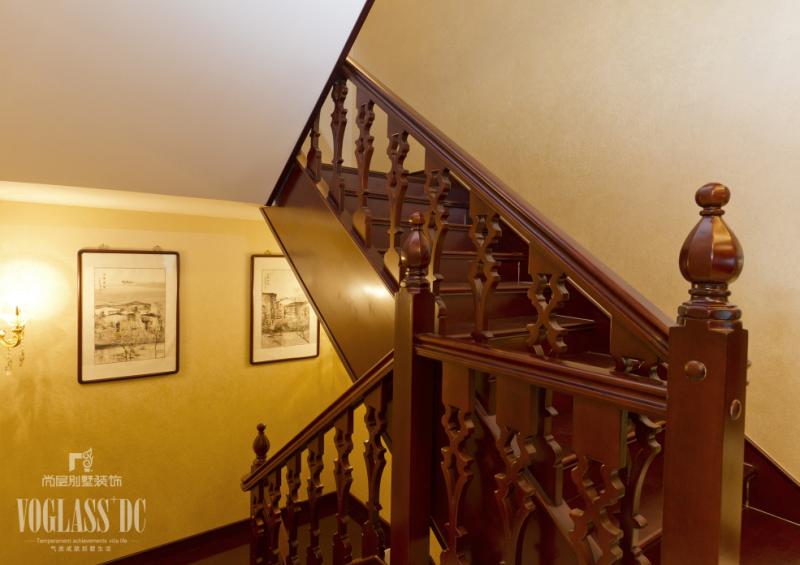 中式风格 别墅装修 别墅设计 中式装修 楼梯图片来自天津别墅装修公司在新悦庭古色古香雅致的中式风格的分享