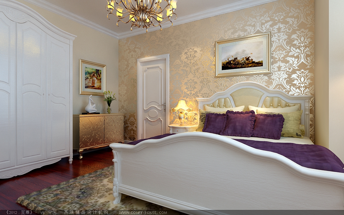 欧式 二居 卧室图片来自天津实创装饰集团l在香邑国际-简欧风格-二居室的分享
