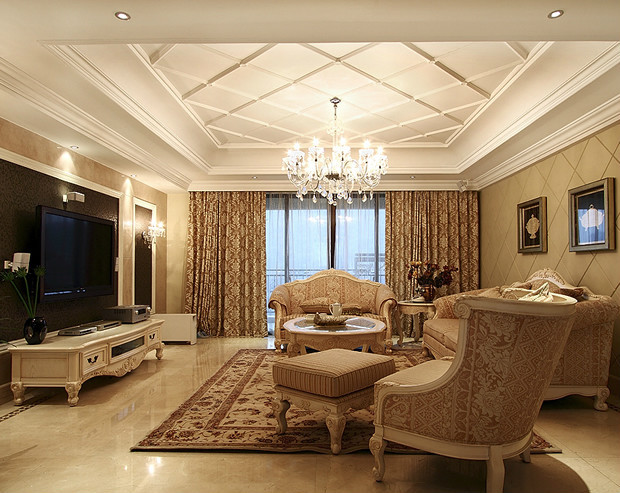 简约 欧式 四居 客厅图片来自阿拉奇设计在欧式家庭装修的分享
