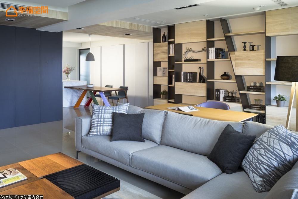 现代 三居 客厅图片来自幸福空间在年轻夫妻的132平清爽好感宅的分享