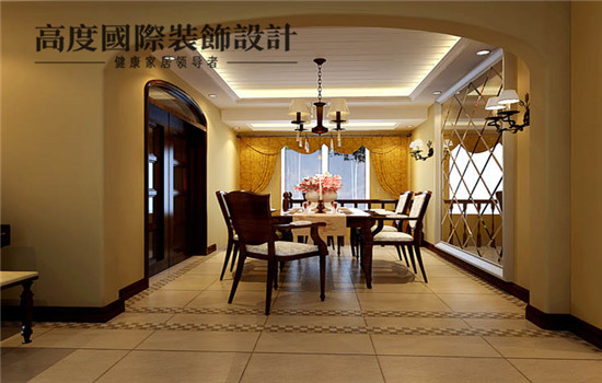 托斯卡纳 装修 设计 三居室 餐厅图片来自高度老杨在龙湖香醍别院三居室180托斯卡纳的分享