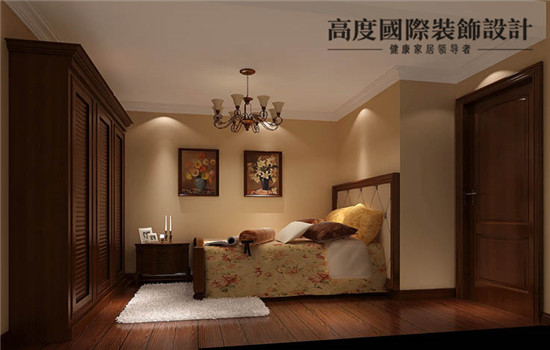 简约 美式 装修 设计 卧室图片来自高度老杨在静馨佳苑一居室50㎡简约美式的分享