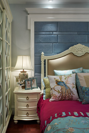 西安日升装 日升装饰高 卧室图片来自西安日升装饰在拥抱浪漫与时尚 90平法式二居室的分享