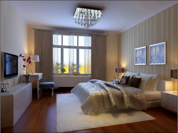 卧室图片来自tjsczs88在首创装饰-海河华鼎的分享
