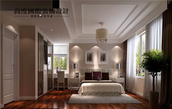 现代 装修 设计 卧室图片来自高度老杨在潮白河孔雀城 现代简约 叠拼的分享