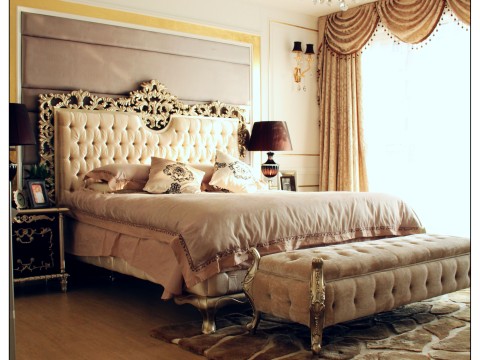 欧式 别墅 白领 旧房改造 80后 卧室图片来自今朝装饰李海丹在28万畅想300㎡别墅 欧式风情的分享