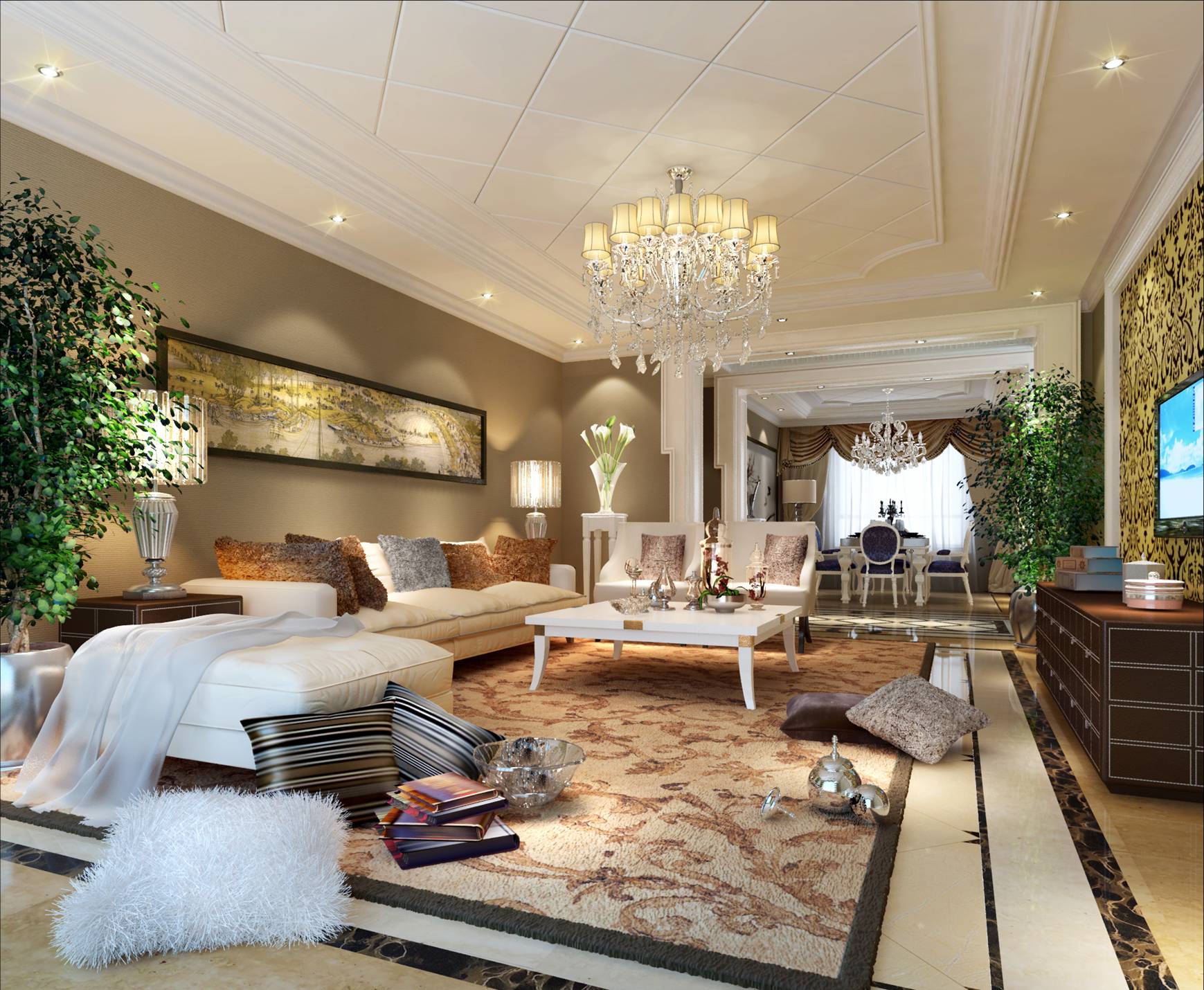欧式 别墅 客厅图片来自厦门金鼎盛装饰在人居合一的分享