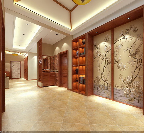 其他图片来自北京元洲装饰小涵在别样的新中式风格，跃层180平米的分享