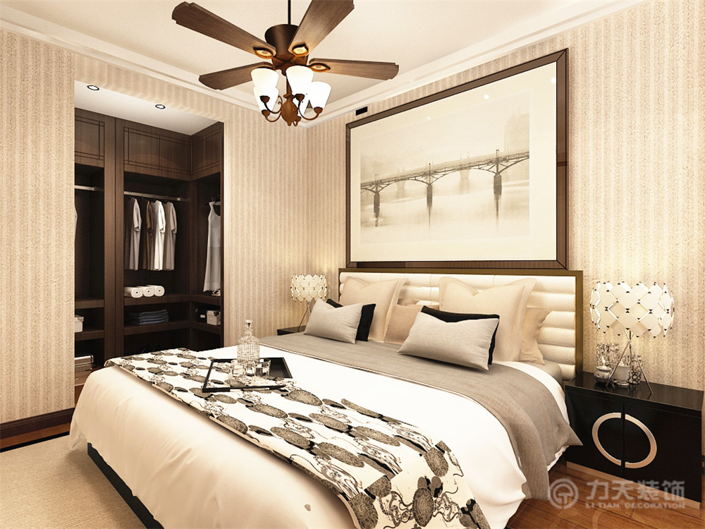 三居 港式 白领 收纳 80后 小资 卧室图片来自阳光力天装饰在红星国际-92㎡-港式风格的分享