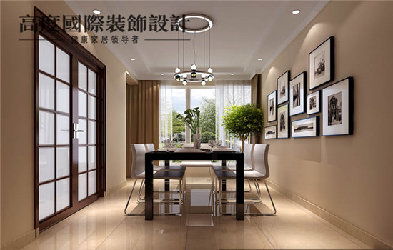 现代 装修 设计 餐厅图片来自高度老杨在中景江山赋 三居室 现代的分享