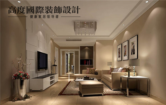 现代 装修 设计 客厅图片来自高度老杨在中景江山赋 三居室 现代的分享