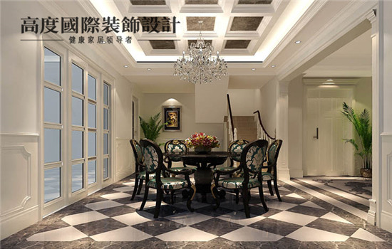 法式 装修 设计 餐厅图片来自高度老杨在旭辉御府 五居 法式的分享
