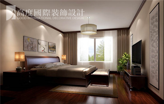 二居 中式 装修 设计 卧室图片来自高度老杨在金色漫香苑 两居室 中式的分享