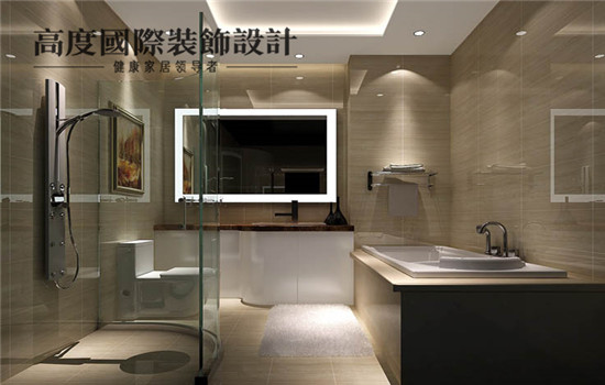 现代 装修 设计 卫生间图片来自高度老杨在上林世家 三居 现代的分享