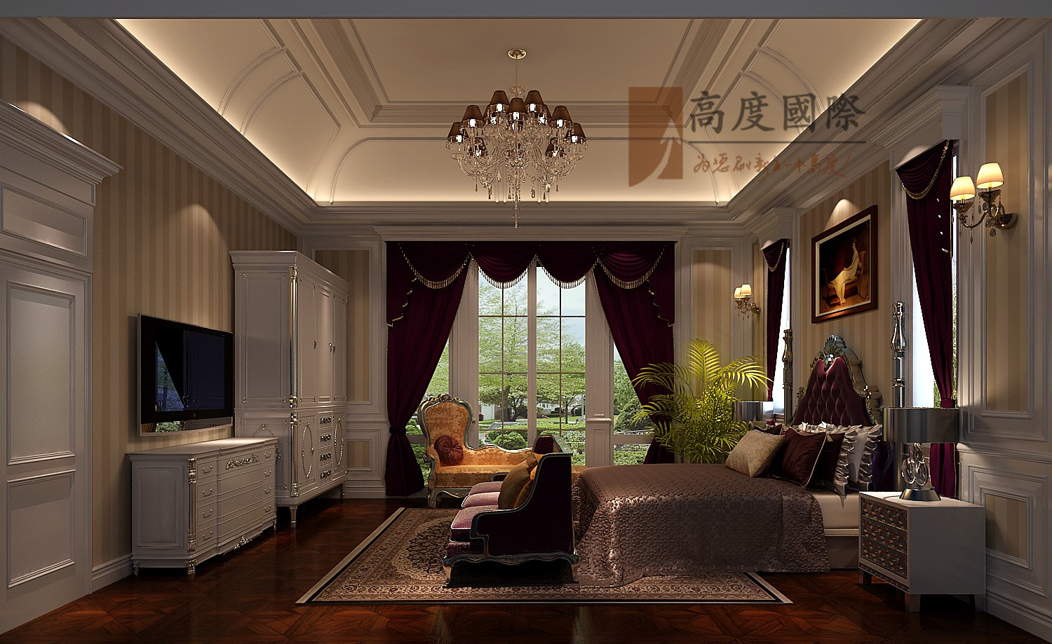 别墅装修 浪漫法式 卧室图片来自bfsdbfd在法式风格--的分享