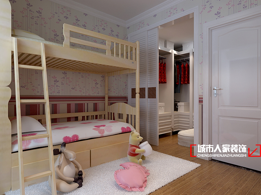 欧式 二居 白领 舒适 小资 儿童房图片来自石家庄装修装饰设计公司在熙园B-1-**1 110平简欧的分享
