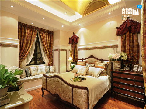 美式 混搭 三居 白领 卧室图片来自湖南美迪装饰在美村的分享