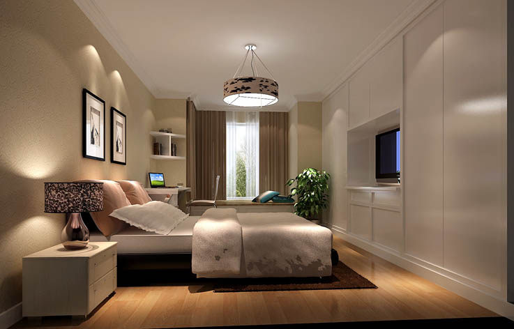现代 卧室图片来自高度国际宋书培在卓达太阳城两居室装饰效果图的分享