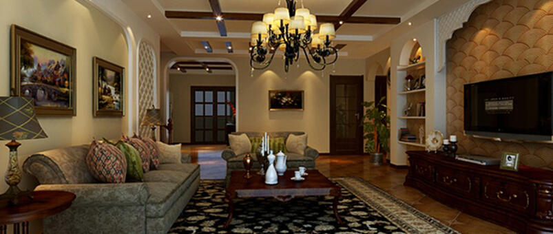 客厅图片来自刘成成在200平米复式结构地中海风格的分享