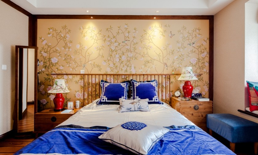 卧室图片来自家装大管家在中国韵味 110平新中式儒家雅韵的分享