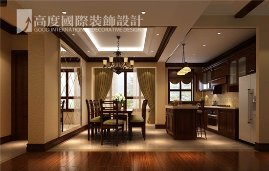 平层公寓 装修设计 托斯卡纳 餐厅图片来自高度老杨在领袖慧谷 150㎡ 托斯卡纳的分享