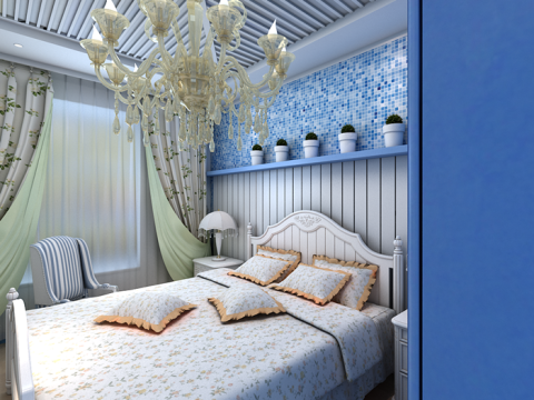 简约 三居 收纳 旧房改造 80后 白领 小资 卧室图片来自今朝装饰李海丹在地中海三居 一眼爱上的色彩家的分享