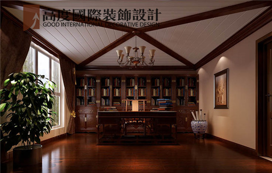 托斯卡纳 装修 设计 书房图片来自高度老杨在天竺新新家园 370平 托斯卡纳的分享