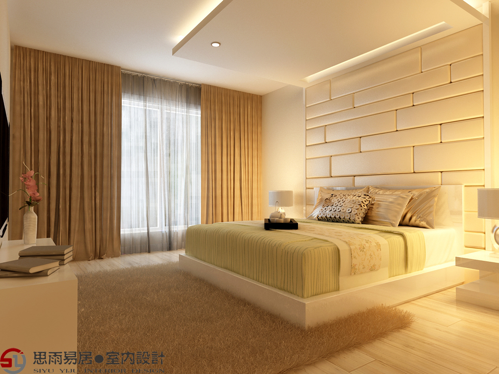简约 旧房改造 卧室图片来自思雨易居设计在【原创】北京朗琴园现代简约风格的分享