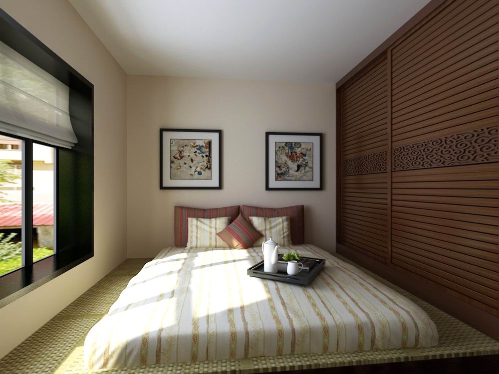 卧室图片来自阳光放扉er在龙兴里-88平米-中式风格的分享