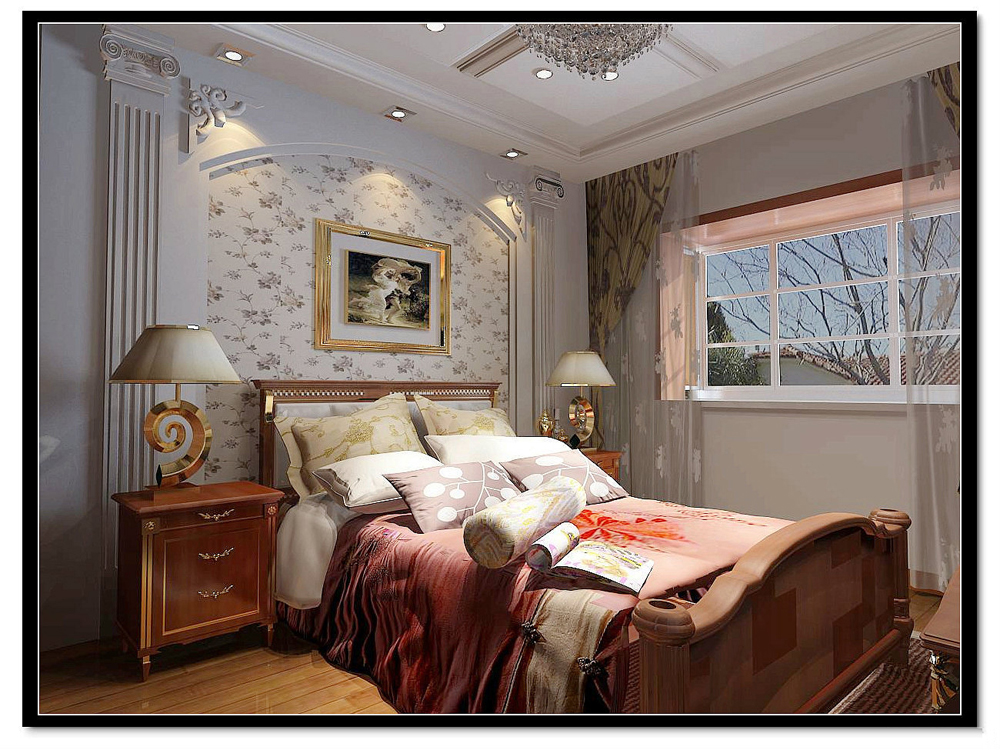 卧室图片来自tjsczs88在首创装饰-雅仕兰庭-欧式的分享