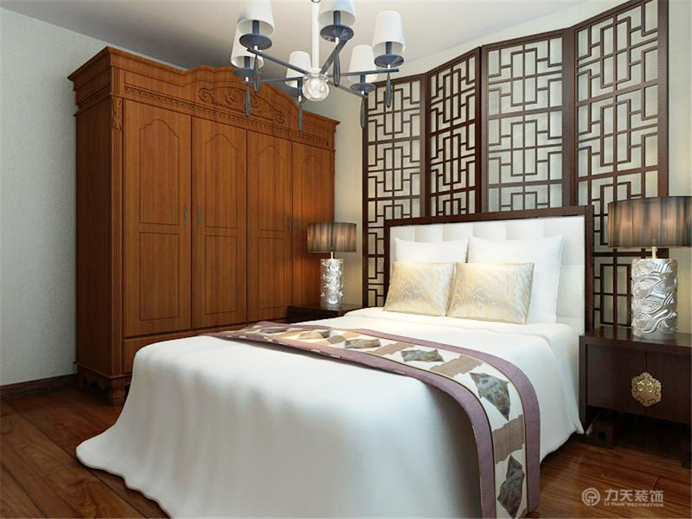 中式 二居 白领 收纳 80后 小资 卧室图片来自阳光放扉er在御玺园-93㎡-中式风格的分享