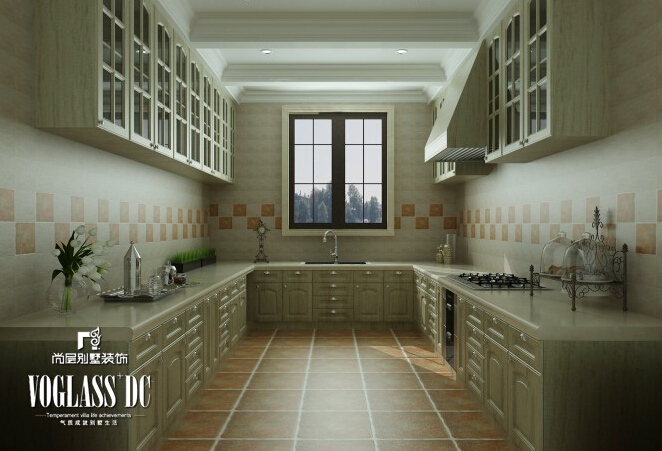 别墅 保利陇上 别墅装修 厨房图片来自尚层别墅设计在保利陇上高雅精致的法式新古典的分享