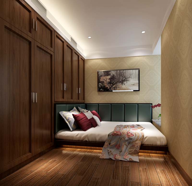 三居 白领 80后 小资 卧室图片来自尚品老木匠装饰在城南华府-中式风格的分享