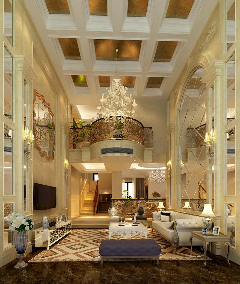 欧式 别墅 客厅图片来自尚品老木匠装饰在雅居乐-欧式风格的分享