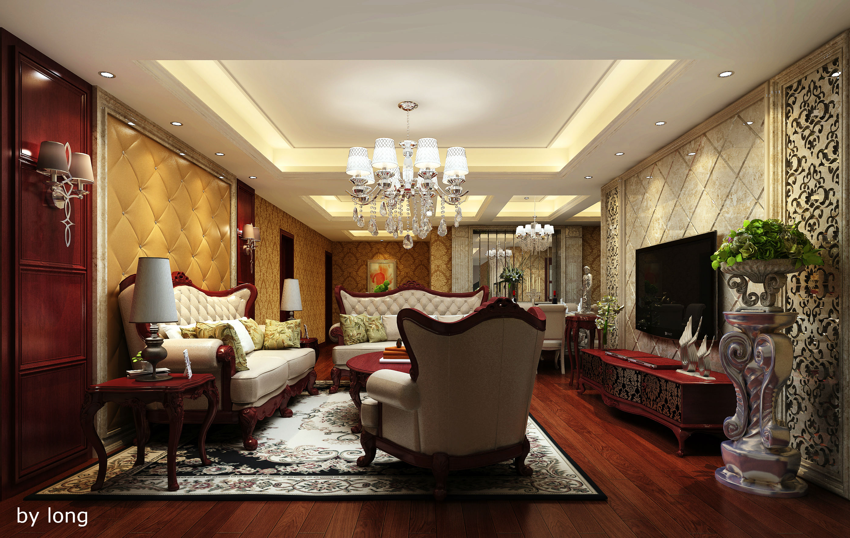 新古典 欧式 客厅图片来自8号空间老杨在三金华都的分享