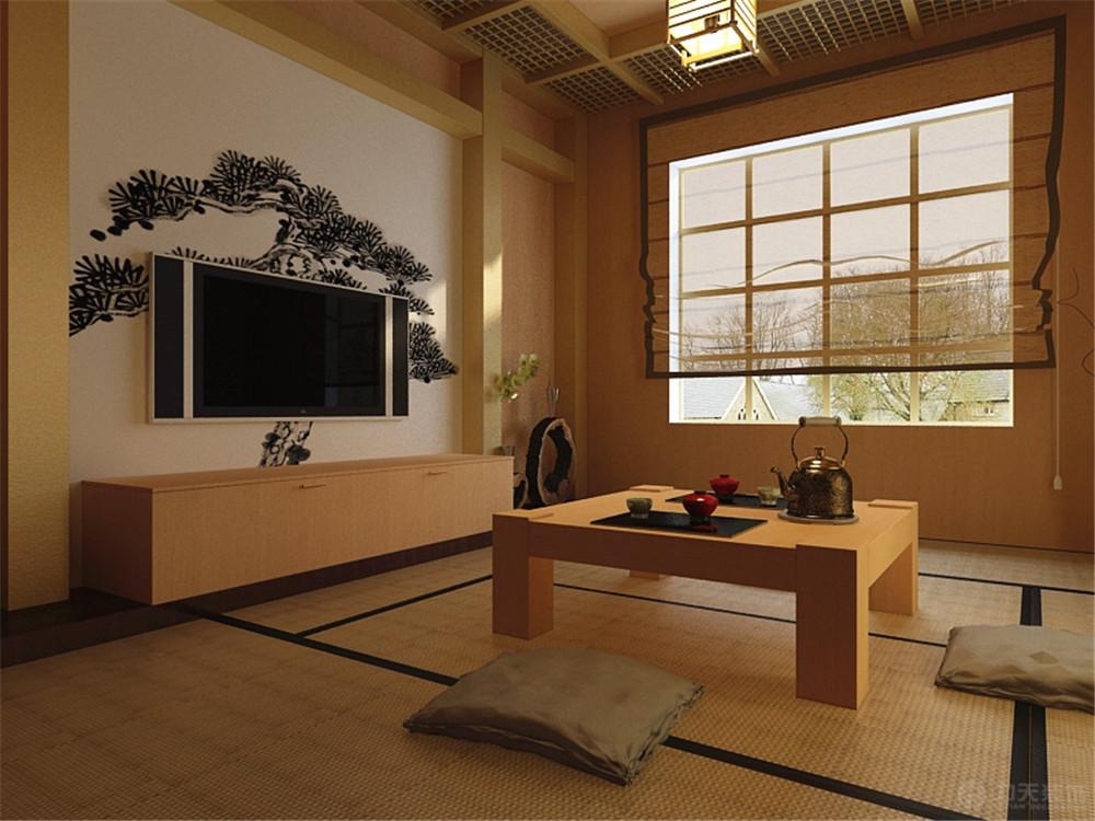 日式 二居 收纳 白领 80后 小资 客厅图片来自阳光力天装饰在大城赞兴旺居-95.77㎡-日式的分享