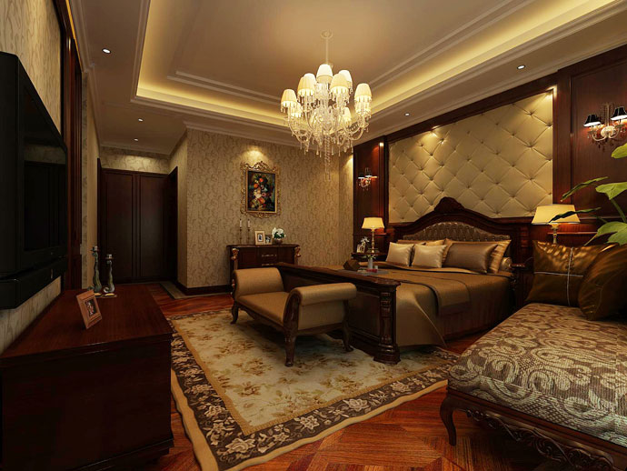 欧式 别墅 卧室图片来自成都业之峰装饰公司在低调的奢华的分享